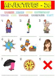 English Worksheet: adjectives - 26