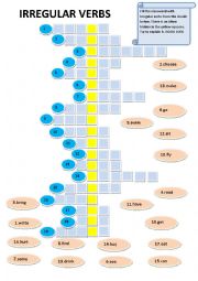 Irregular verbs crossword