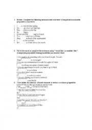 worksheet would you like