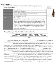 English Worksheet: Film Terminal
