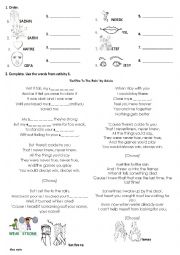 English Worksheet: Set Fire To the Rain by Adele