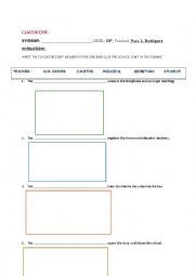 English Worksheet: CLASSWORK: SCHOOL STAFF 