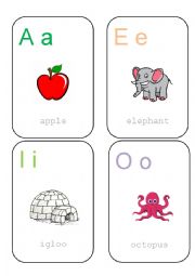 English Worksheet: ALPHABET FLASHCARD