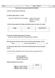 mid term test 1  1st form