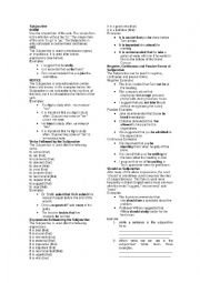 English Worksheet: Subjunctive