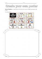 English Worksheet: Classroom Rules