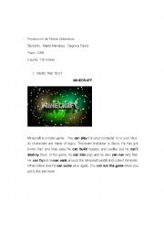 English Worksheet: modal CAN