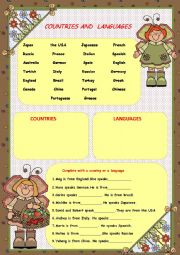 COUNTRIES AND LANGUAGES