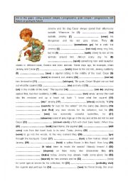 English Worksheet: Present, Past & Future Tenses (3)