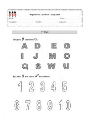 English Test - 3rd Year