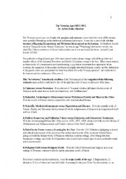 English Worksheet: The main characteristics and characters