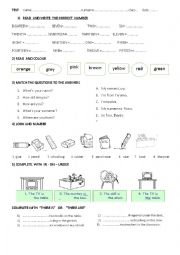 English Worksheet: test