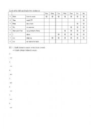 English Worksheet: Frequency adverbs