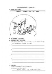 English Worksheet: INSIDE OUT 