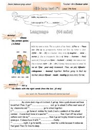 English Worksheet: 7th form mid term test n1