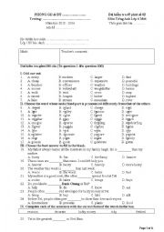 English Worksheet: Test