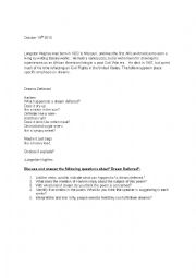 English Worksheet: Dream Deferred 