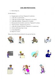 English Worksheet: Jobs and professions