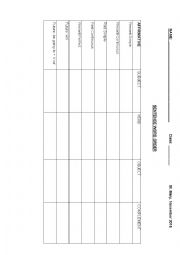 English Worksheet: Sentence word order