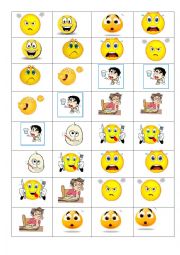 English Worksheet: Feelings - domino