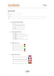 English Worksheet: Basic revision work