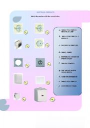 English Worksheet: Electrical equipment