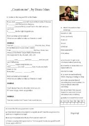 English Worksheet: If clauses - Type 1 - Count on me 