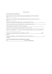 English Worksheet: Food Idiom Quiz