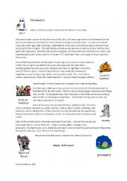 English Worksheet: History of Halloween