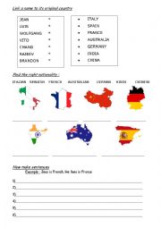 countries and nationalities