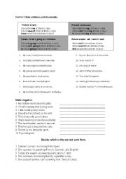English Worksheet: present simple / continuous / future tenses Review