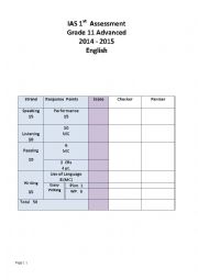 Gr.11Advanced exam