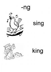 English Worksheet: phonics ng sound