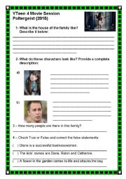 English Worksheet: Poltergeist 2015