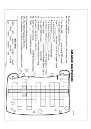 English Worksheet: NORTH AMERICAN SYMBOLS WORDSEARCH