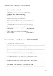 English Worksheet: Passive Voice and Relative Pronouns 