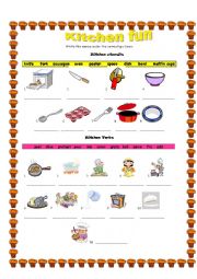 Kitchen fun! - Vocabulary