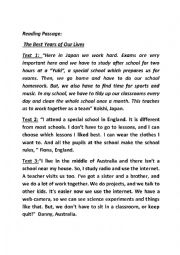 English Worksheet: 9th form test