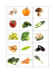 English Worksheet: Vegetables