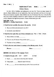 English Worksheet: Health