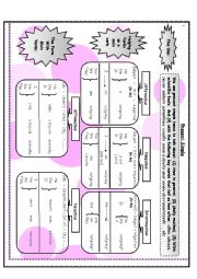 English Worksheet: summary for present simple