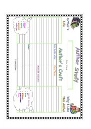 English Worksheet: Authors Study Chart