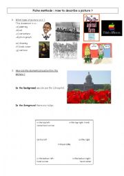 English Worksheet: picture description