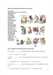 English Worksheet: household chores