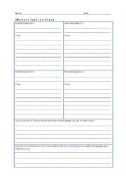 English Worksheet: The Michael Jackson Sotry