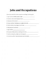 Jobs and Occupations