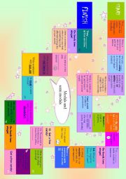 English Worksheet: a board game on modals and semi modals