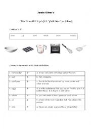 English Worksheet: The perfect Yorkshire pudding