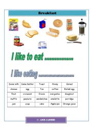 English Worksheet: Breakfast