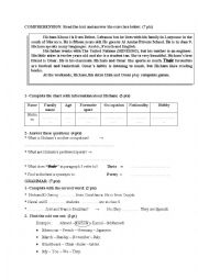 English Worksheet: vocabulary